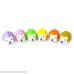 Iwako Japanese Erasers Hedgehog 6 Pcs Limited Colors Hedgehog Regular Color